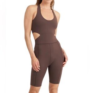 Thrive Société Snap Corset Onesie - Fudge